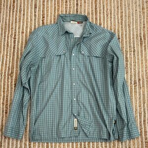 Howler Brothers Teal Plaid Shirt